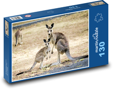 Kängurus - Australien Puzzle 130 Teile - 28,7x20 cm