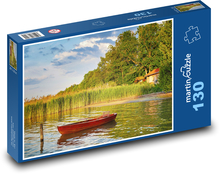 Jazerná loď Puzzle 130 dielikov - 28,7 x 20 cm 