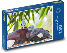 Gołąb z koroną Puzzle 130 elementów - 28,7x20 cm