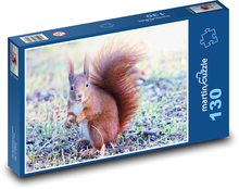 Zwierzę - wiewiórka Puzzle 130 elementów - 28,7x20 cm