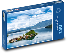 Kanada - błękitne jezioro Puzzle 130 elementów - 28,7x20 cm