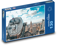 Nowy Jork - teleskop Puzzle 130 elementów - 28,7x20 cm