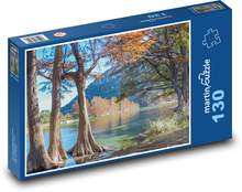 Podzimní krajina - řeka Puzzle 130 - 28,7x20 cm