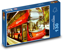 Red bus - Mexico Puzzle 130 pieces - 28.7 x 20 cm 