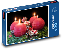 Adverbialkranz - Weihnachten Puzzle 130 Teile - 28,7x20 cm