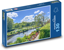 Květiny - park Puzzle 130 dílků - 28,7 x 20 cm