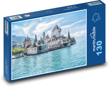 Schweiz - Oberhofen Puzzle 130 Teile - 28,7x20 cm