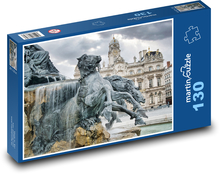Place des terreaux - fountain Puzzle 130 pieces - 28.7 x 20 cm 