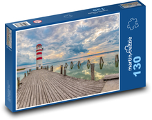 Neusiedler See - Leuchtturm, Österreich Puzzle 130 Teile - 28,7x20 cm