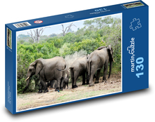 Tiere - Elefanten Puzzle 130 Teile - 28,7x20 cm