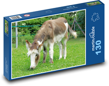 Osioł na zielonym polu Puzzle 130 elementów - 28,7x20 cm