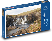 Vodopády na Novém Zélandu Puzzle 130 dílků - 28,7 x 20 cm