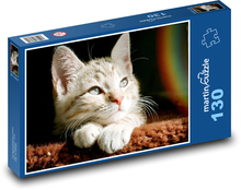 Roztomilé malé koťátko Puzzle 130 dílků - 28,7 x 20 cm