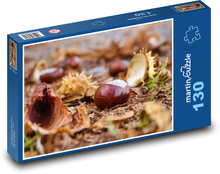Kasztanowa Jesień Puzzle 130 elementów - 28,7x20 cm