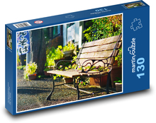 Lavička na slnečnom mieste Puzzle 130 dielikov - 28,7 x 20 cm 