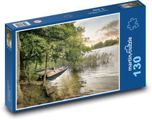 Einsamkeit am Seeufer Puzzle 130 Teile - 28,7x20 cm
