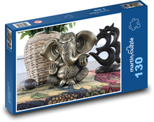 Ganéša – strážca šťastia Puzzle 130 dielikov - 28,7 x 20 cm 